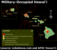 Military Occupied Hawai'i Map